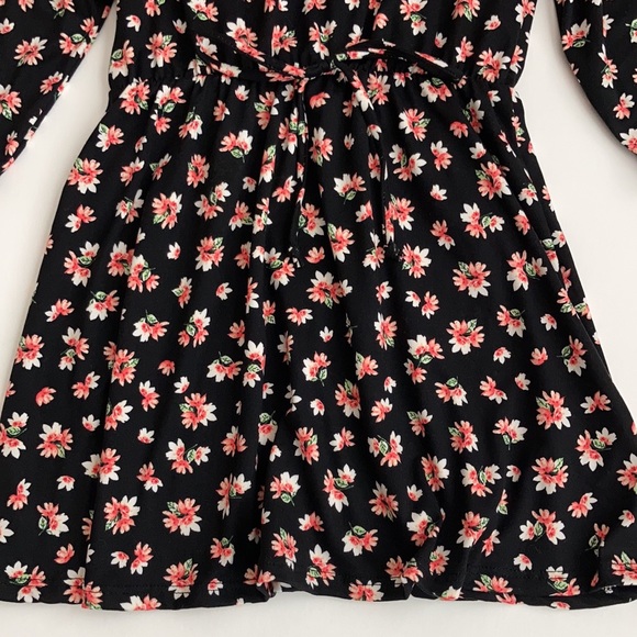 Girls Floral Long Sleeve Dress - Picture 4 of 5